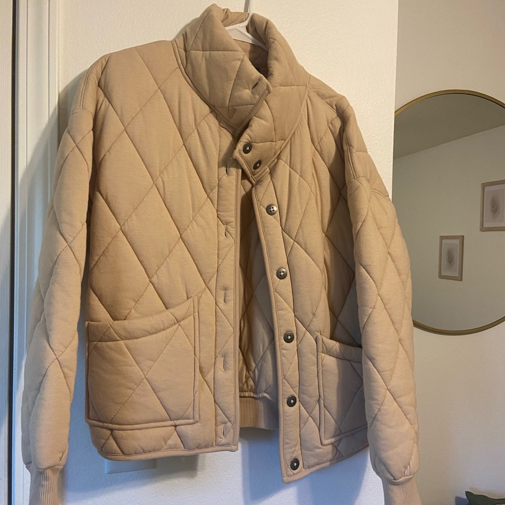 Tan quilted jacket